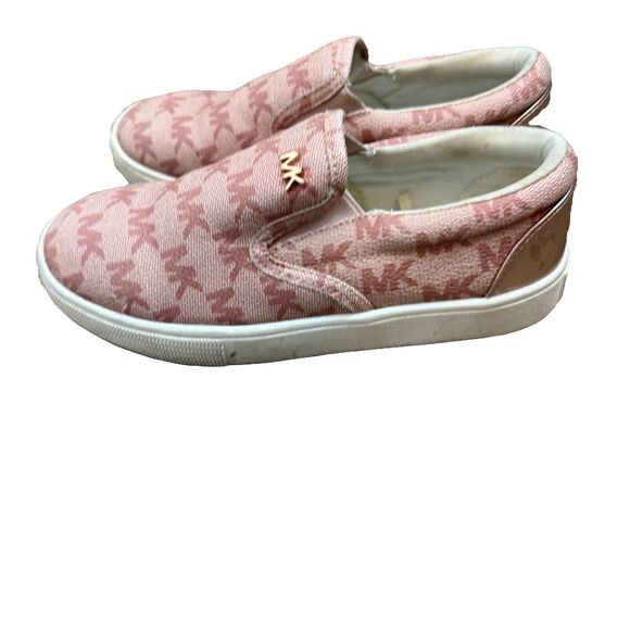 Michael Kors Dusty Rose Slip On Sneakers Girls Size 13 - Picture 1 of 13